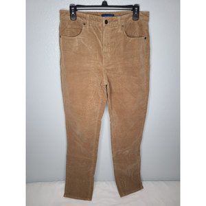 Talbots Jeans BD1024 High Grade Corduroy Tan  Women 30x30, Sz 6